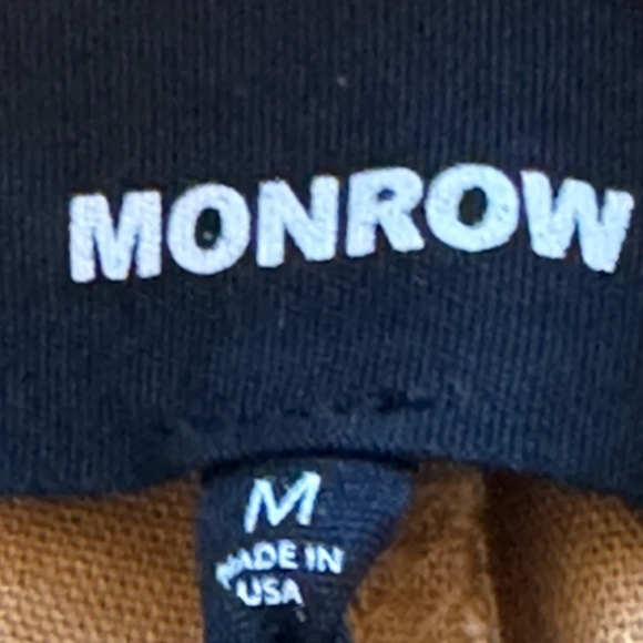 Revolve Monrow Linen Blend Paper Bag Women’s Shorts Size Medium Butterscotch - Picture 3 of 4